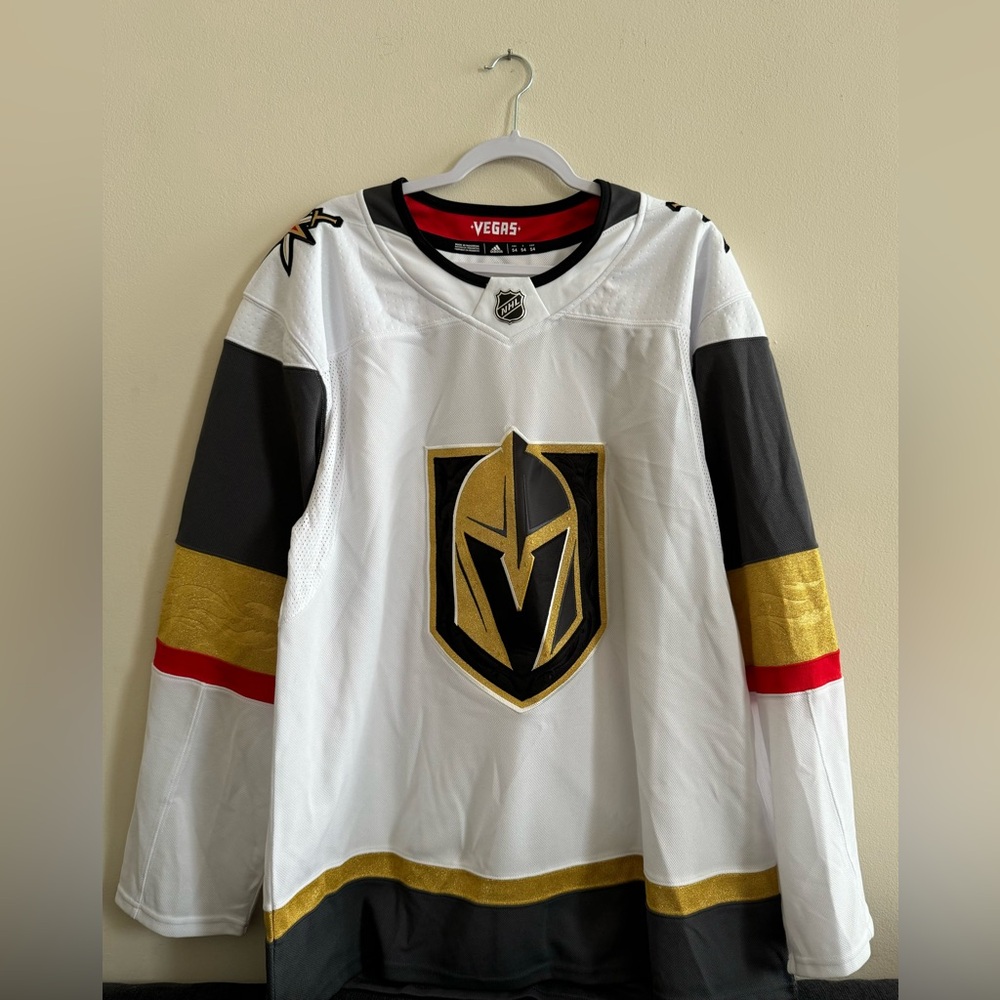 Adidas NHL Las Vegas Golden Knights Authentic Away White Jersey Size 54